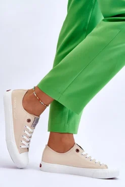 Damskie Cross Jeans Damskie Trampki LL2R4070 Beżowe