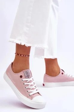 Cross Jeans Trampki Damskie Cross Jeans|Trampki Damskie Niskie*Damskie Trampki LL2R4068 Nude