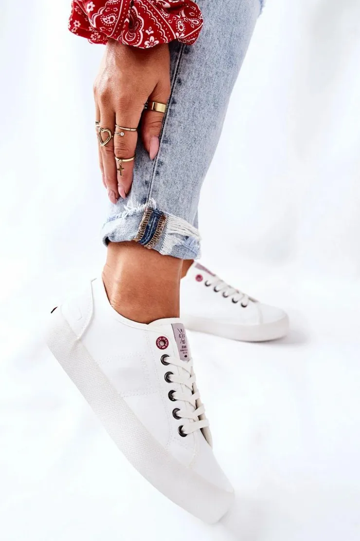 Damskie Cross Jeans Damskie Trampki II2R4004C Białe