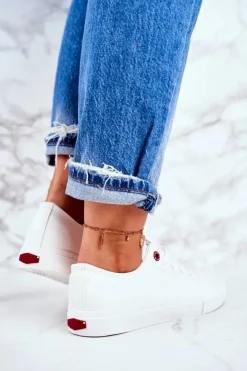 Damskie Cross Jeans Damskie Trampki Białe DD2R4030