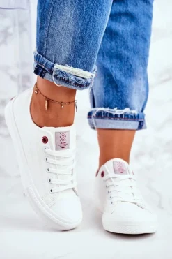 Damskie Cross Jeans Damskie Trampki Białe DD2R4030