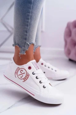 Cross Jeans Damskie Trampki Białe DD2R4068