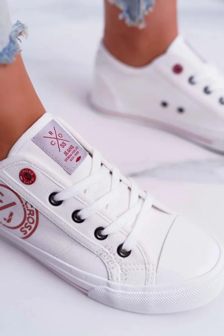 Cross Jeans Damskie Trampki Białe DD2R4068