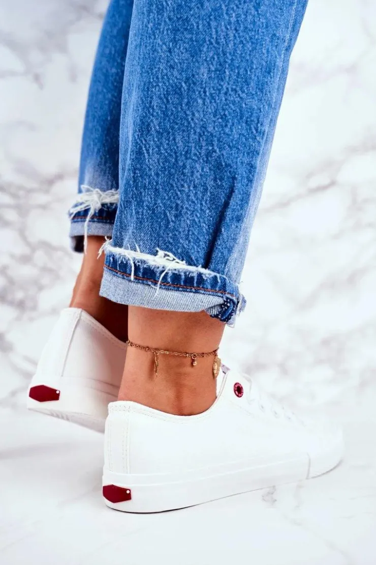 Hot Cross Jeans Damskie Trampki Białe DD2R4030C