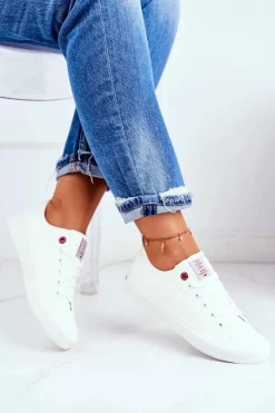 Hot Cross Jeans Damskie Trampki Białe DD2R4030C