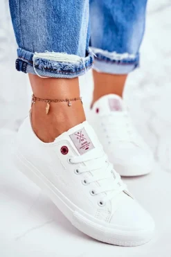 Hot Cross Jeans Damskie Trampki Białe DD2R4030C