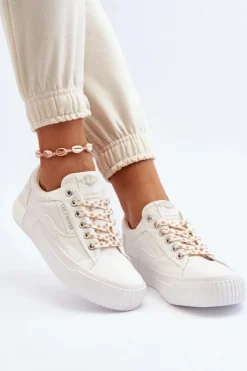 New Lee Cooper Damskie Trampki LCW-24-31-2170 Białe Biały