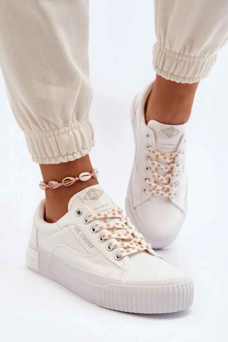 New Lee Cooper Damskie Trampki LCW-24-31-2170 Białe Biały
