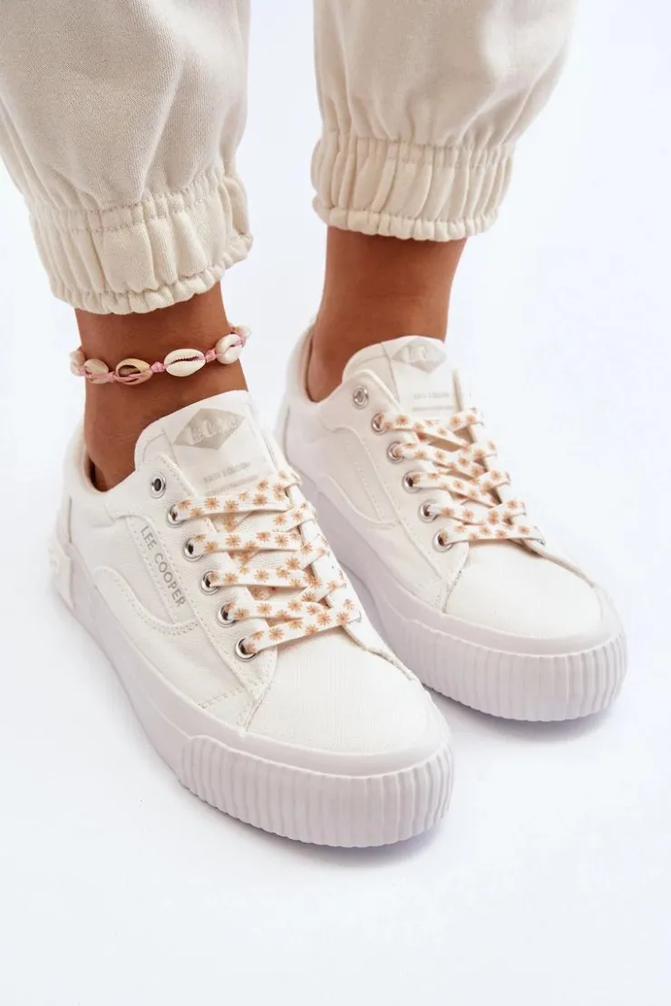 New Lee Cooper Damskie Trampki LCW-24-31-2170 Białe Biały