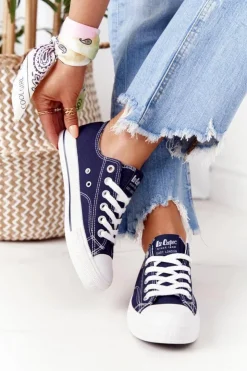 Clearance Lee Cooper Damskie Trampki LCW-21-31-0095L Granatowe
