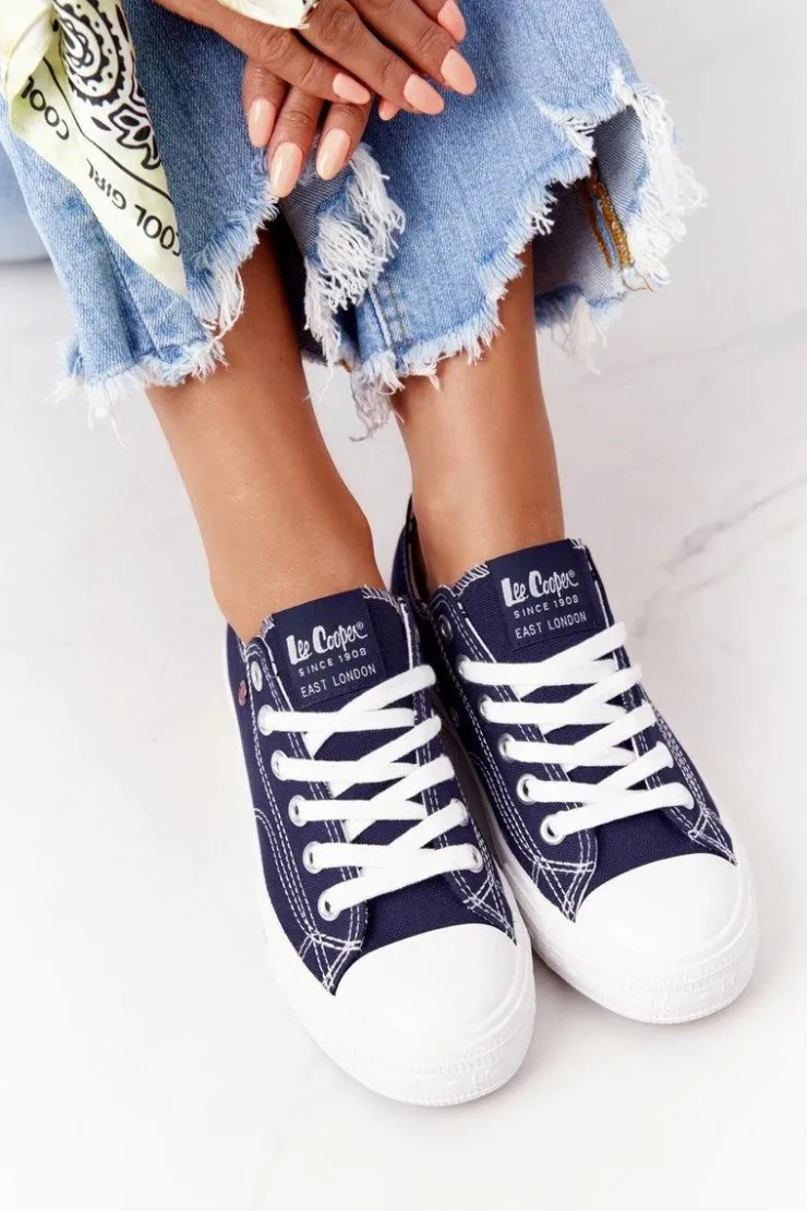 Clearance Lee Cooper Damskie Trampki LCW-21-31-0095L Granatowe