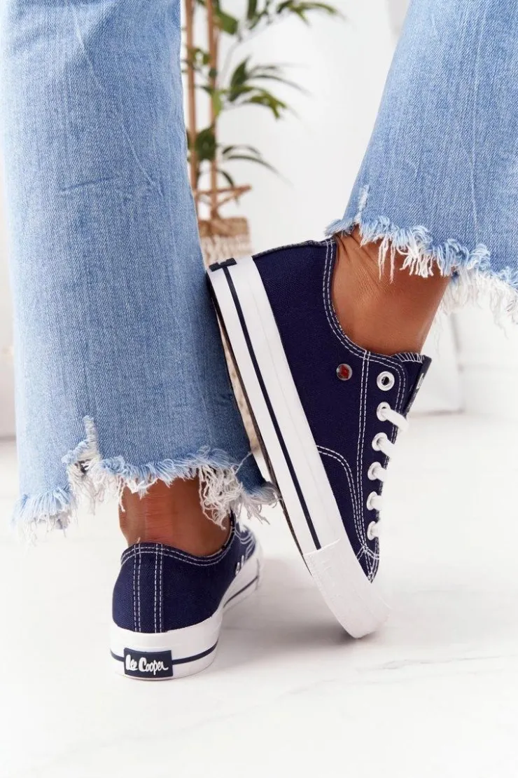 Clearance Lee Cooper Damskie Trampki LCW-21-31-0095L Granatowe