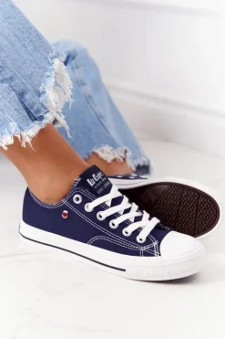 Clearance Lee Cooper Damskie Trampki LCW-21-31-0095L Granatowe