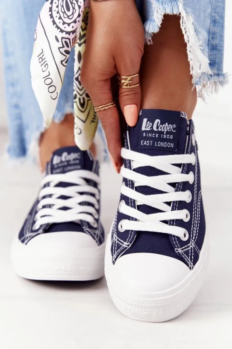 Clearance Lee Cooper Damskie Trampki LCW-21-31-0095L Granatowe