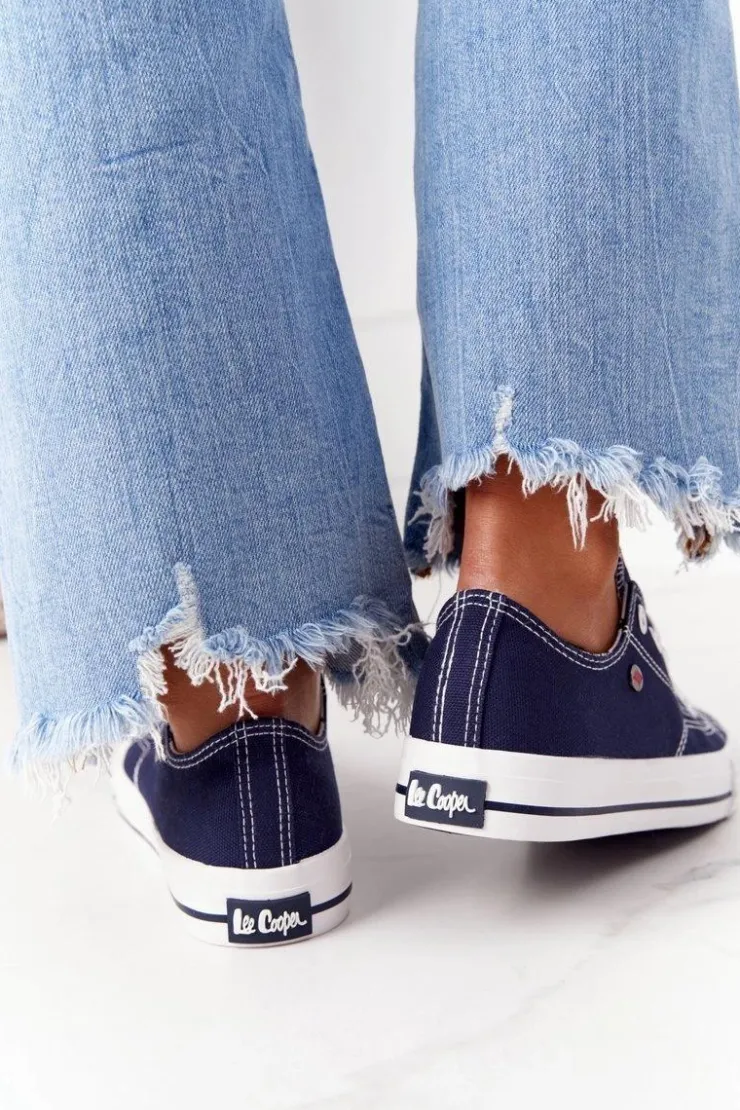 Clearance Lee Cooper Damskie Trampki LCW-21-31-0095L Granatowe