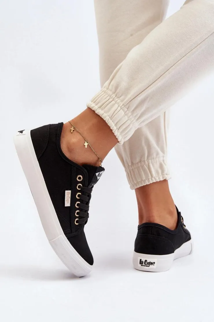 Lee Cooper Trampki Damskie Niskie*Damskie Trampki LCW-24-31-2202 Czarne