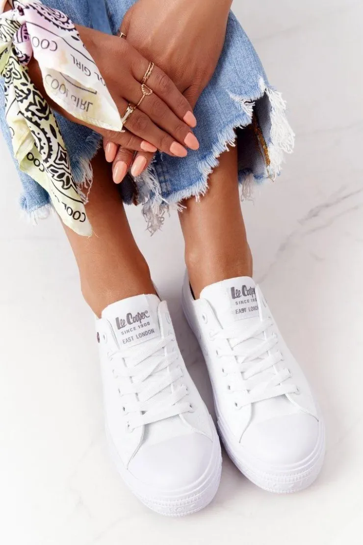 Damskie Lee Cooper Damskie Trampki LCW-21-31-0082L Białe