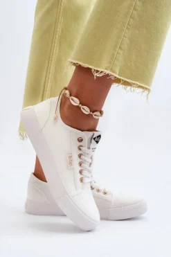 Hot Lee Cooper Damskie Trampki LCW-24-31-2201 Białe