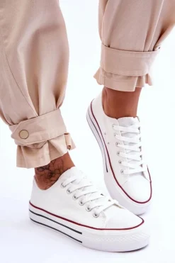 Boto Trampki Damskie Niskie*Damskie Trampki Na Masywnej Platformie Białe Ember