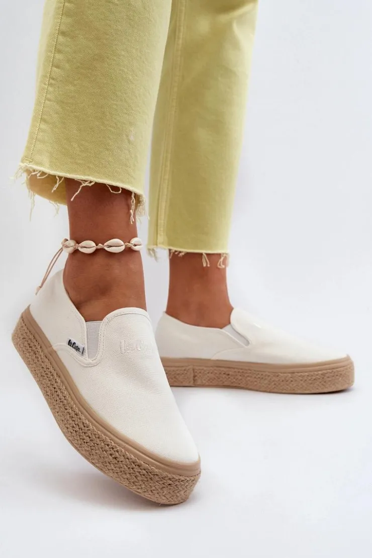 Lee Cooper Trampki Damskie Slip-On*Damskie Trampki Slip-On Z Plecionką LCW-24-44-2430