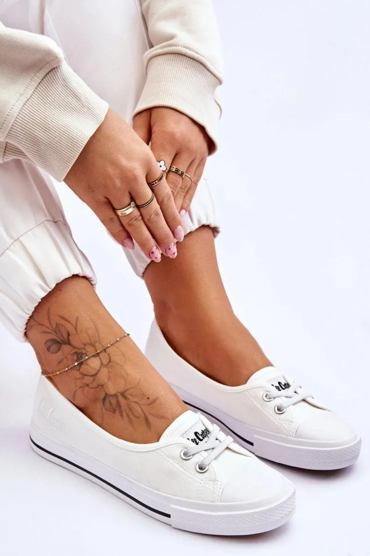 Lee Cooper Trampki Damskie Niskie*Damskie Trampki Tenisówki LCW-23-31-1791L Białe