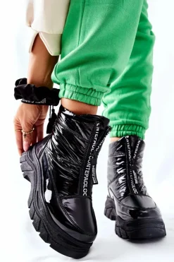 Buty damskie Vinceza Damskie Trapery|Botki Zimowe Damskie*Damskie Trapery Botki Czarne Echowen