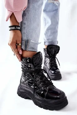 Buty damskie Vinceza Damskie Trapery Czarne Ismobe