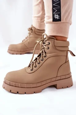 Damskie Boto Damskie Trapery Khaki Mustgrow