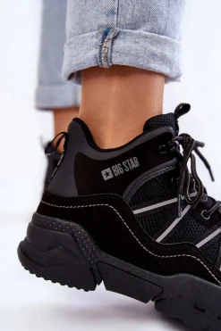 Big Star Shoes Trekkingowe Damskie|Damskie Trapery*Damskie Trapery Memory Foam Big Star KK274218 Czarne