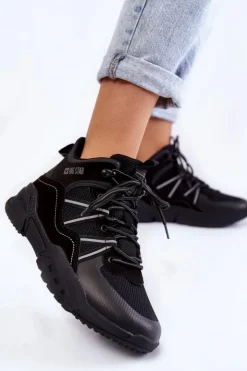 Big Star Shoes Trekkingowe Damskie|Damskie Trapery*Damskie Trapery Memory Foam Big Star KK274218 Czarne