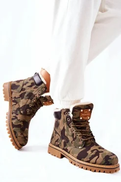 Damskie Boto Damskie Trapery Ocieplane Moro Crush