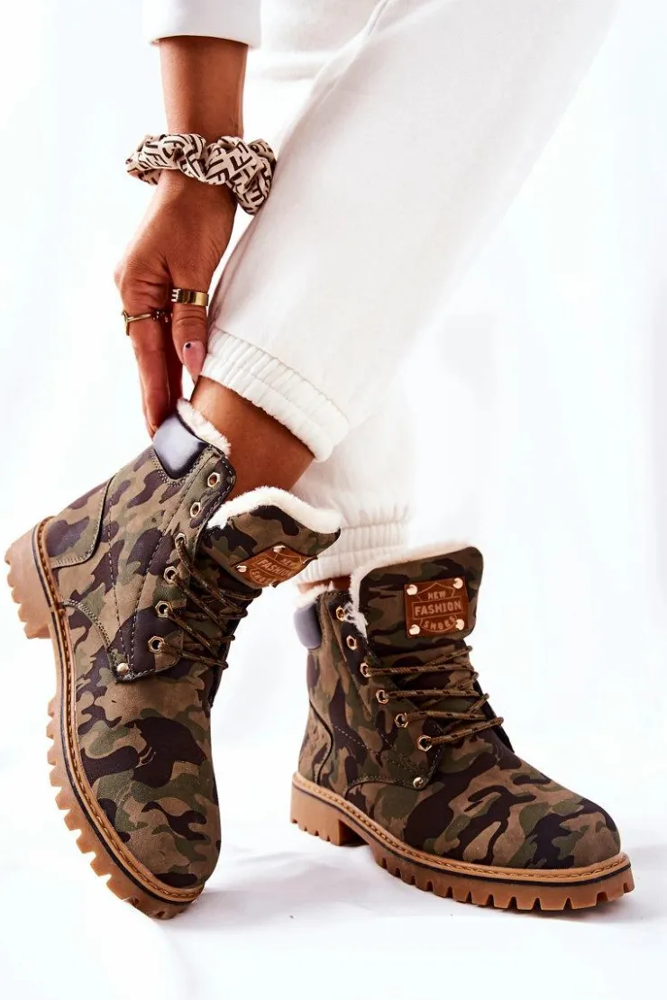 Damskie Boto Damskie Trapery Ocieplane Moro Crush