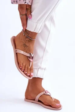 New ZAXY Damskie Wegańskie Klapki Japonki JJ285032 Nude