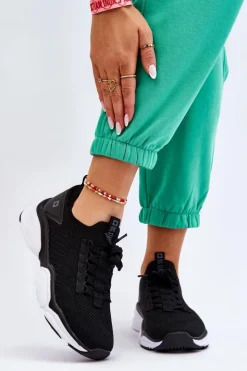 Damskie Big Star Shoes Damskie Wsuwane Buty Sportowe Memory Foam System Big Star LL274A146 Czarne