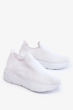 Damskie Boto Damskie Wsuwane Buty Sportowe Białe Ferive