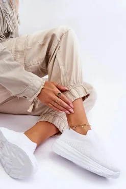 Damskie Boto Damskie Wsuwane Buty Sportowe Białe Ferive