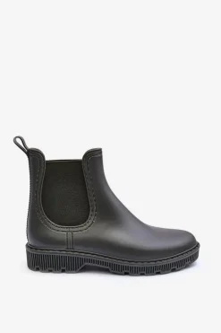 Boto Kalosze Damskie|Botki Płaskie*Damskie Wsuwane Matowe Kalosze Ciemnozielone Helinca