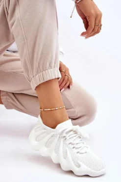 Boto Sneakersy Damskie*Damskie Wsuwane Sneakersy Białe Myles
