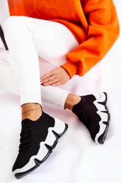 Damskie Boto Damskie Wsuwane Sneakersy Czarne Dayen