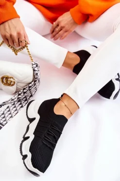 Damskie Boto Damskie Wsuwane Sneakersy Czarne Dayen