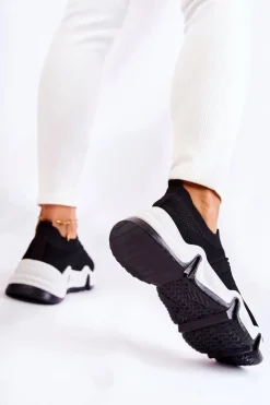 Damskie Boto Damskie Wsuwane Sneakersy Czarne Dayen