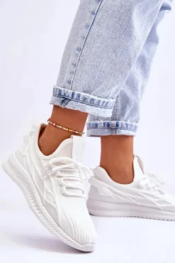 Sale Big Star Shoes Damskie Wsuwane Sneakersy Big Star LL274712 Białe