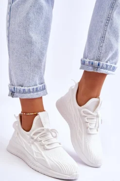 Sale Big Star Shoes Damskie Wsuwane Sneakersy Big Star LL274712 Białe