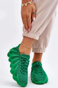 Damskie Boto Damskie Wsuwane Sneakersy Zielone Myles