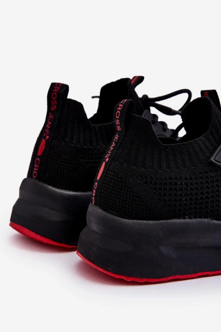 Damskie Cross Jeans Damskie Wsuwane Sneakersy LL2R4032C Czarne