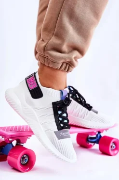 Boto Buty Sportowe Na Platformie|Sneakersy Damskie*Damskie Wsuwane Sportowe Buty Sneakersy Białe Klayra Biały