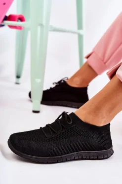 Damskie Boto Damskie Wsuwane Sportowe Buty Czarne Sequro