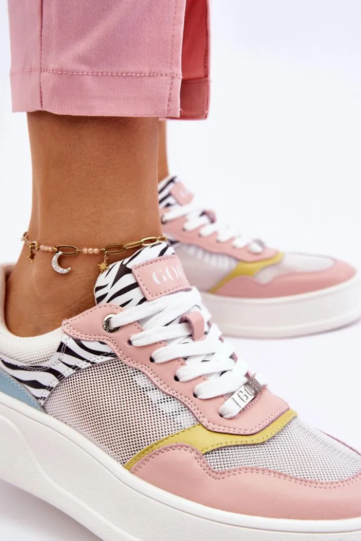 GOE Sneakersy Damskie*Damskie Wygodne Buty Sportowe LL2N4053 Multikolor