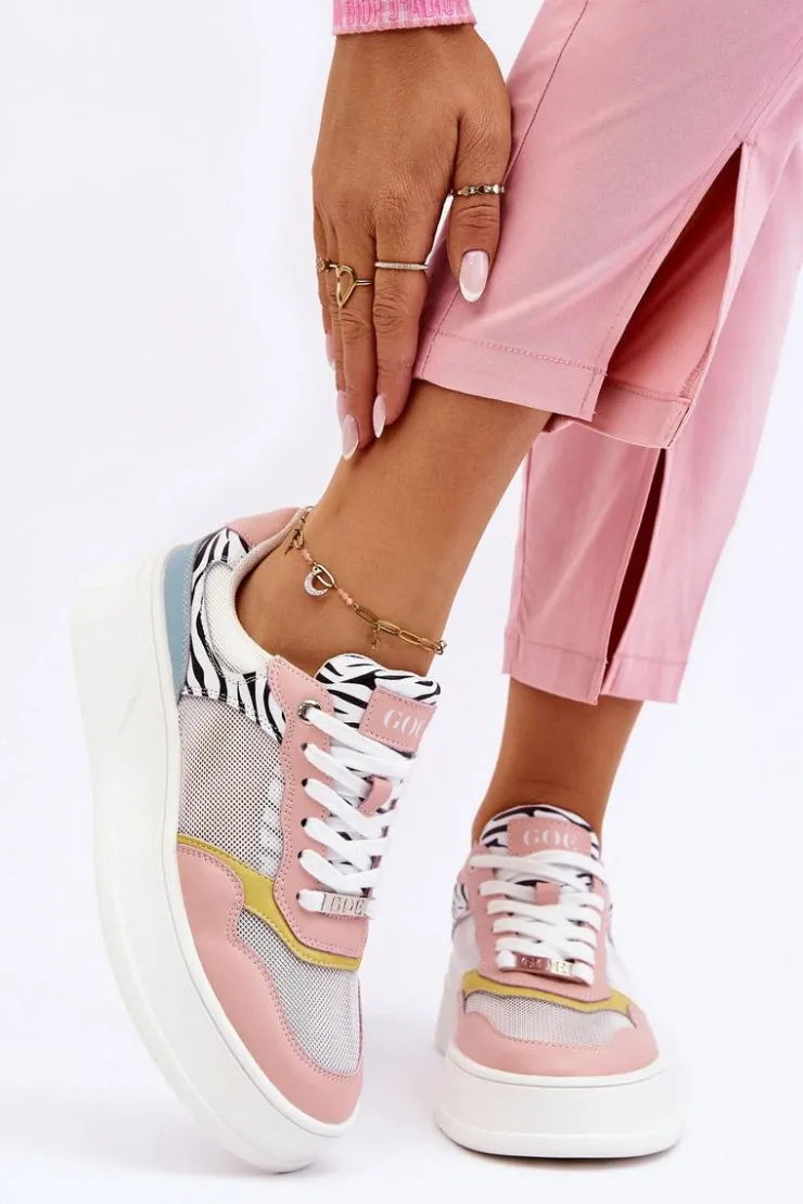 GOE Sneakersy Damskie*Damskie Wygodne Buty Sportowe LL2N4053 Multikolor