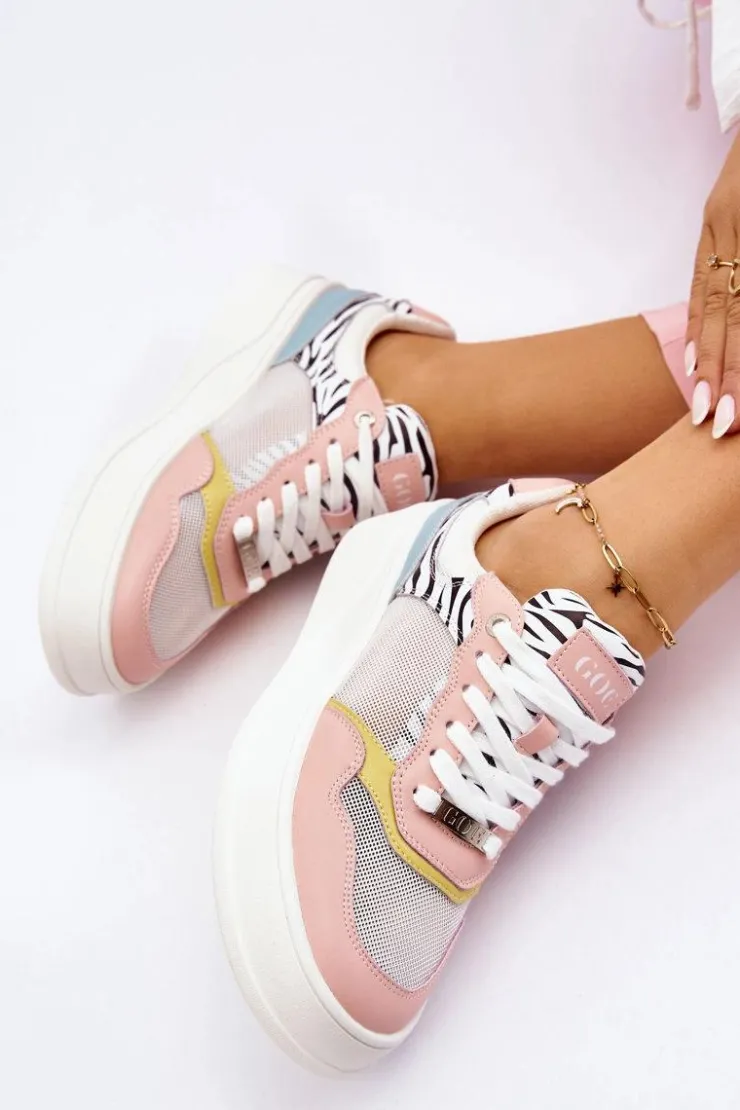 GOE Sneakersy Damskie*Damskie Wygodne Buty Sportowe LL2N4053 Multikolor